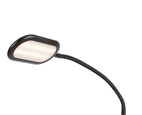 Rabalux 74009 Adelmo LED Stmívatelná stojací lampa | Variabilní | Stmívatelné | 10W | Bílá | Černá