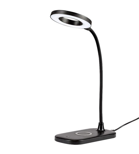 Rabalux 74013 Hardin LED Moderní stolní lampička | Variabilní | Stmívatelné | 5W | Bílá | Černá