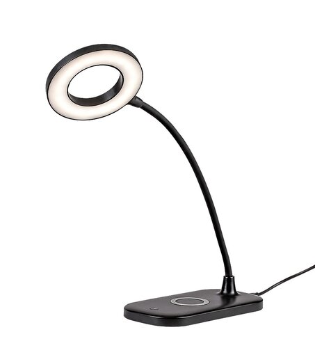 Rabalux 74013 Hardin LED Moderní stolní lampička | Variabilní | Stmívatelné | 5W | Bílá | Černá