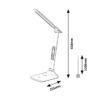 Rabalux 74015 Deshal LED Moderní stolní lampička | Variabilní | Stmívatelné | 5W | Bílá