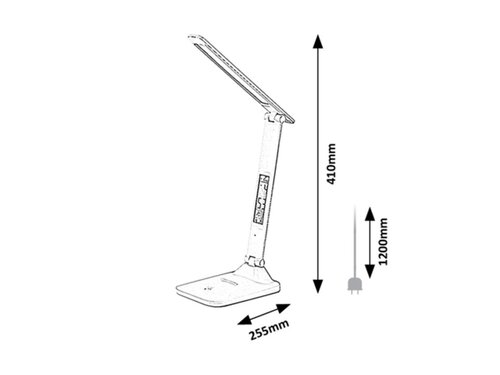 Rabalux 74015 Deshal LED Moderní stolní lampička | Variabilní | Stmívatelné | 5W | Bílá