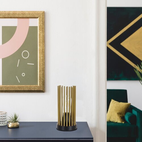 Rabalux 74021 Roxas Moderní stolní lampička | E27 | Barevný kov | Černá | Měď | 8