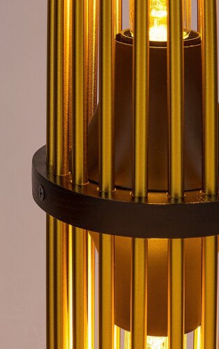 Rabalux 74022 Roxas Moderní stojací lampa | E27 | Barevný kov | Černá | Měď | 4