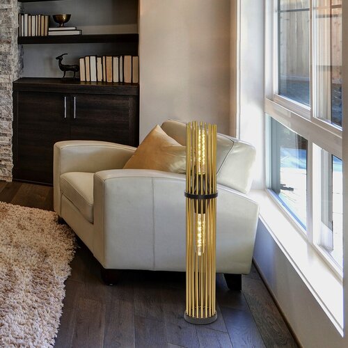 Rabalux 74022 Roxas Moderní stojací lampa | E27 | Barevný kov | Černá | Měď | 8