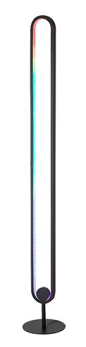 Rabalux 74051 Barto LED Stojací lampa s dálkovým ovládáním | RGB | 1,9W | Bílá | Černá
