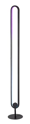Rabalux 74051 Barto LED Stojací lampa s dálkovým ovládáním | RGB | 1,9W | Bílá | Černá
