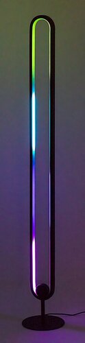 Rabalux 74051 Barto LED Stojací lampa s dálkovým ovládáním | RGB | 1,9W | Bílá | Černá