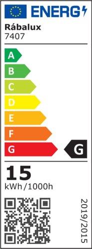 Rabalux 7407 Hort LED Nástěnné venkovní světlo | Přírodní bílá | 1,5W | Bílá | Černá