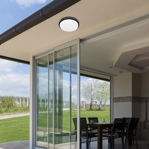 Rabalux 7407 Hort LED Nástěnné venkovní světlo | Přírodní bílá | 1,5W | Bílá | Černá