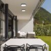 Rabalux 7409 Hort LED Nástěnné venkovní světlo | Přírodní bílá | 1,5W | Bílá | Černá