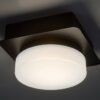 Rabalux 75001 Attichus LED Koupelnové stropní svítidlo | Přírodní bílá | 5W | Bílá | Černá
