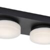Rabalux 75002 Attichus LED Koupelnové stropní svítidlo | Přírodní bílá | 11W | Bílá | Černá