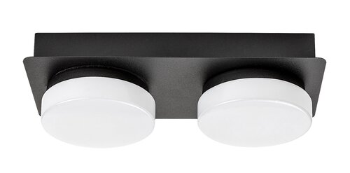 Rabalux 75002 Attichus LED Koupelnové stropní svítidlo | Přírodní bílá | 11W | Bílá | Černá