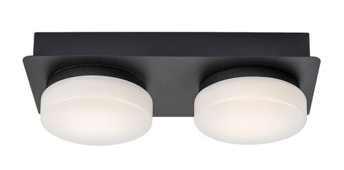 Rabalux 75002 Attichus LED Koupelnové stropní svítidlo | Přírodní bílá | 11W | Bílá | Černá