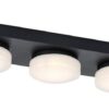 Rabalux 75003 Attichus LED Koupelnové stropní svítidlo | Přírodní bílá | 18W | Bílá | Černá