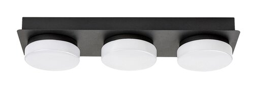 Rabalux 75003 Attichus LED Koupelnové stropní svítidlo | Přírodní bílá | 18W | Bílá | Černá