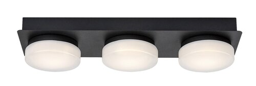 Rabalux 75003 Attichus LED Koupelnové stropní svítidlo | Přírodní bílá | 18W | Bílá | Černá