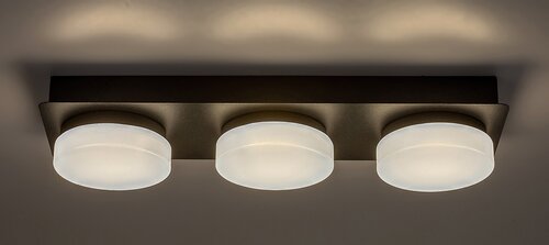 Rabalux 75003 Attichus LED Koupelnové stropní svítidlo | Přírodní bílá | 18W | Bílá | Černá