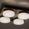 Rabalux 75004 Attichus LED Koupelnové stropní svítidlo | Přírodní bílá | 21W | Bílá | Černá