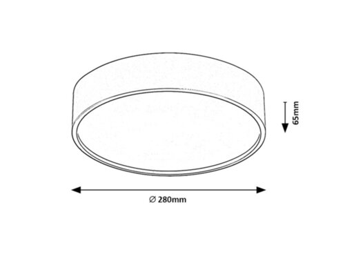 Rabalux 75009 Larcia LED Koupelnové stropní svítidlo | Přírodní bílá | 18W | Bílá | Černá