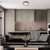 Rabalux 75009 Larcia LED Koupelnové stropní svítidlo | Přírodní bílá | 18W | Bílá | Černá