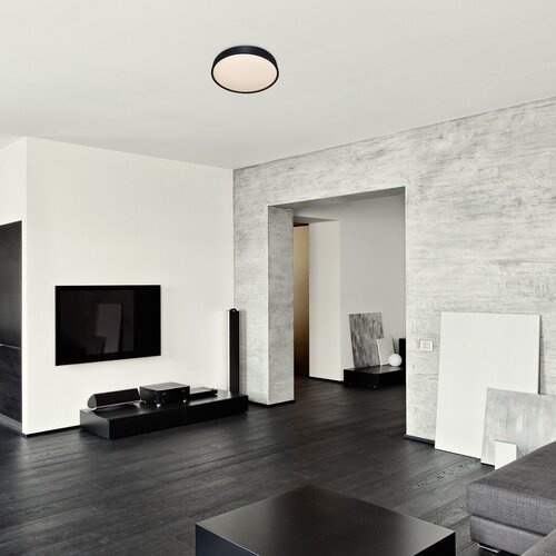 Rabalux 75011 Larcia LED Stropní svítidlo s pohybovým čidlem | Přírodní bílá | 1,9W | Bílá | Černá