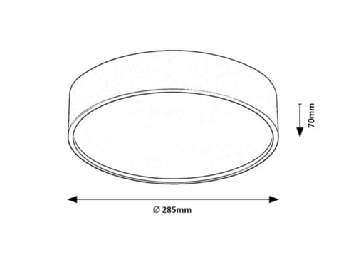 Rabalux 75012 Larcia LED Stropní svítidlo s pohybovým čidlem | Přírodní bílá | 1,9W | Bílá