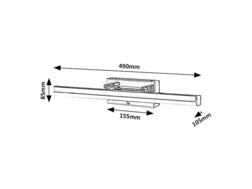 Rabalux 75016 Turgon LED Koupelnové nástěnní svítidlo | Variabilní | Stmívatelné | 13W | Bílá | Chrom | Kov