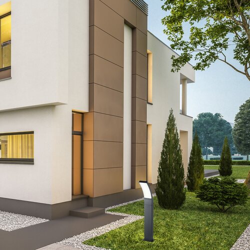 Rabalux 7506 Palanga LED Zahradní sloupkové světlo | Teplá bílá | 12W | Bílá | Černá