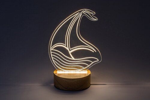 Rabalux 76001 Akali LED Dřevěná stolní lampička | Teplá bílá | 2W | Dřevo