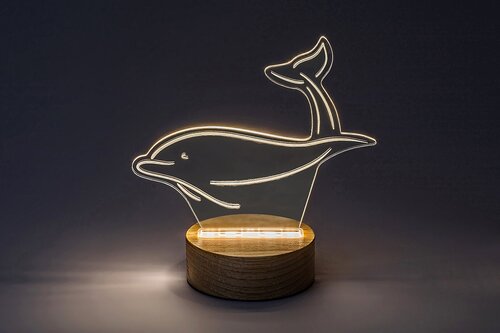 Rabalux 76002 Akali LED Dřevěná stolní lampička | Teplá bílá | 2W | Dřevo