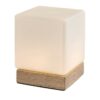 Rabalux 76003 Pirit LED Dřevěná stolní lampička | Teplá bílá | Stmívatelné | 12W | Bílá | Dřevo
