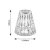 Rabalux 76004 Siggy LED Moderní stolní lampička | RGB | Teplá bílá | 2W