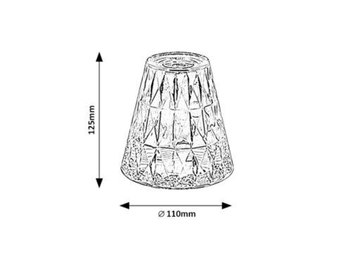 Rabalux 76004 Siggy LED Moderní stolní lampička | RGB | Teplá bílá | 2W