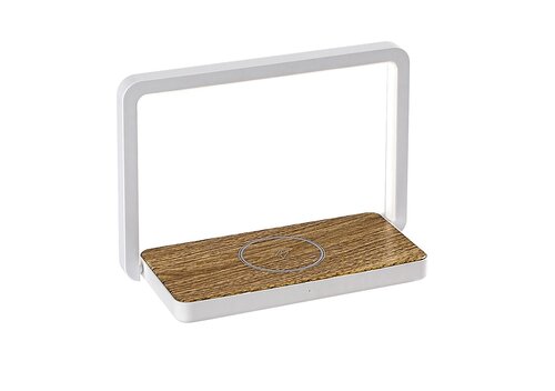 Rabalux 76005 Buldus LED Moderní stolní lampička | Teplá bílá | Stmívatelné | 4W | Bílá | Dřevo