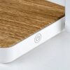 Rabalux 76005 Buldus LED Moderní stolní lampička | Teplá bílá | Stmívatelné | 4W | Bílá | Dřevo