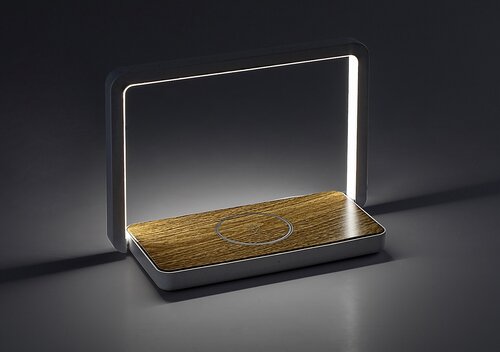 Rabalux 76005 Buldus LED Moderní stolní lampička | Teplá bílá | Stmívatelné | 4W | Bílá | Dřevo