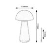 Rabalux 76007 Ishtar LED Moderní stolní lampička | Teplá bílá | Stmívatelné | 3W | Černá