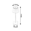Rabalux 76010 Taena LED Moderní stolní lampička | Variabilní | Stmívatelné | 4W | Bílá | Černá