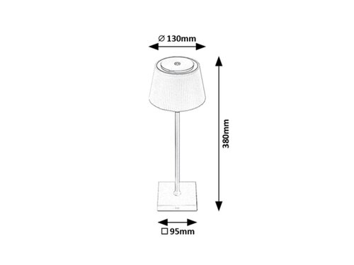 Rabalux 76010 Taena LED Moderní stolní lampička | Variabilní | Stmívatelné | 4W | Bílá | Černá