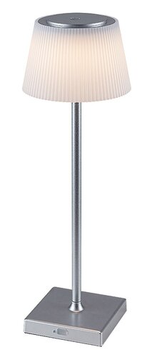 Rabalux 76013 Taena LED Moderní stolní lampička | Variabilní | Stmívatelné | 4W | Bílá | Kov | Stříbrná