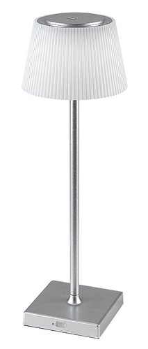 Rabalux 76013 Taena LED Moderní stolní lampička | Variabilní | Stmívatelné | 4W | Bílá | Kov | Stříbrná