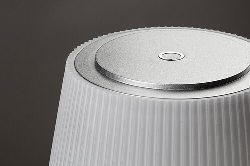 Rabalux 76013 Taena LED Moderní stolní lampička | Variabilní | Stmívatelné | 4W | Bílá | Kov | Stříbrná