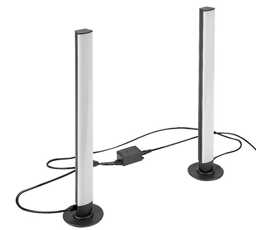 Rabalux 76014 Paco LED Stojací lampa s dálkovým ovládáním | RGB | Stmívatelné | 5W | Bílá | Černá