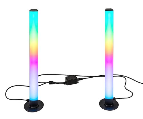 Rabalux 76014 Paco LED Stojací lampa s dálkovým ovládáním | RGB | Stmívatelné | 5W | Bílá | Černá