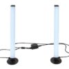 Rabalux 76014 Paco LED Stojací lampa s dálkovým ovládáním | RGB | Stmívatelné | 5W | Bílá | Černá