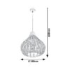 Rabalux 7604 Zahara Lustr | E27 | 9