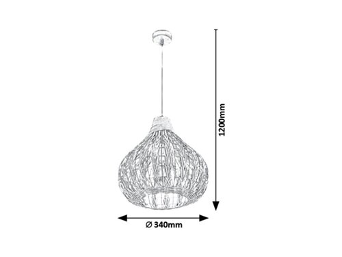 Rabalux 7604 Zahara Lustr | E27 | 4