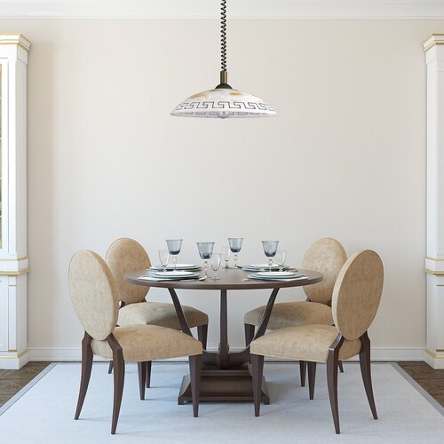 Rabalux 7640 Etrusco Skleněný lustr | E27 | Barevný kov | Bronz