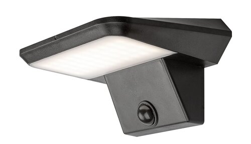Rabalux 77005 Qesa LED Venkovní světlo s čidlem | Přírodní bílá | 10W | Bílá | Černá